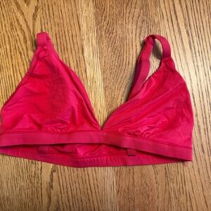 Victoria's Secret Red Plunge Triangle Bra